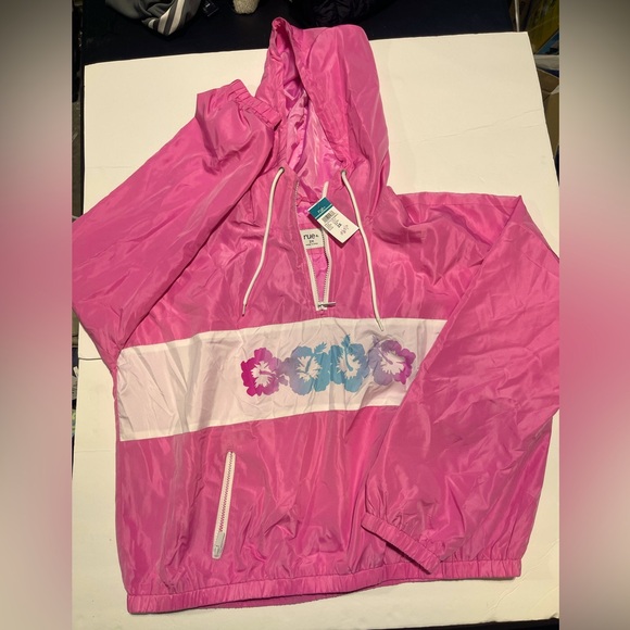 Rue 21 Pink Floral Windbreaker - Picture 1 of 3